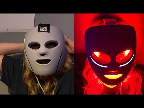SHARK CRYOGLOW UNBOXING/ REVIEW - LED MASK - worlds first depuffing, anti-aging, blemish repair mask