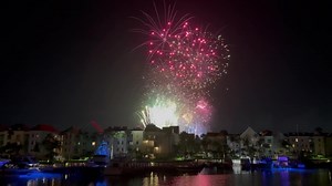 Fireworks in the Bahamas. Today is their Independence Day Atlantis Bahamas | Brad Travis WAFF 48 Meteorologist