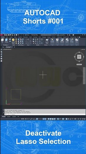 Autocad Shorts #001 - Deactivate Lasso Selection