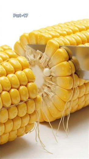 Corn Kernel Cut #satisfying #fruitcutting #animation #fruit #memes