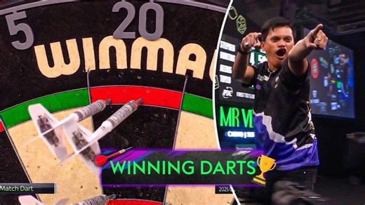 Grand Slam of Darts: Alexis Toylo stuns Stephen Bunting with a tops-tops finish for the win