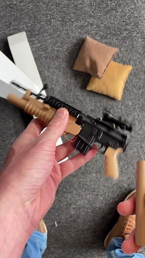 On and off they go, when will it stop only Sarge knows #pewpew #miniaturetoys