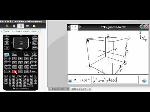 GRÁFICOS 3D CON LA CALCUALDORA TI-NSPIRE CX CAS