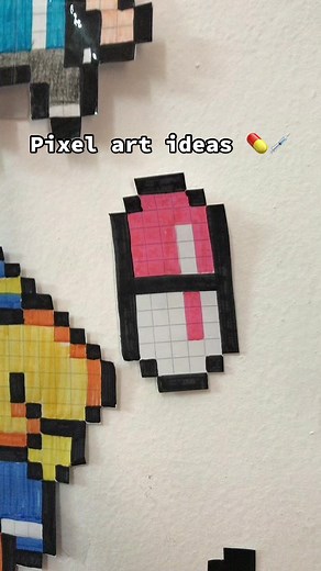 💉💊Pixel art ideas #fyp #onfyp #pill #horror #roomdecor #pixelart #pixelartideas #pixelartideas💗
