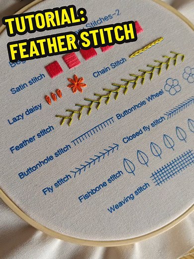 Beginner's Guide to Feather Stitch Tutorial