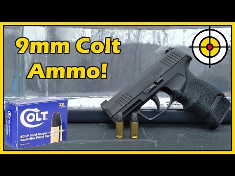 Colt 9mm Solid Copper Hollow Point Ammo! Ballistic Gel Test With the Sig P365 & P80!