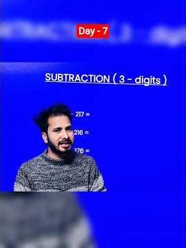 Day - 7, Subtraction trick of 3-digit, #maths #tricks #shorts #ytshorts #basic