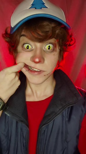 Colorful Gravity Falls Cosplay Makeup | Bipper & Bill Cipher