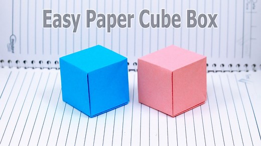 7.8K views · 88 reactions | How To Make Paper Cube Box | Paper Folding Origami Cube Easy | Handmade Paper Toy Cube #Crafts #Cube #PaperToys | DIY And Paper Crafts | Facebook