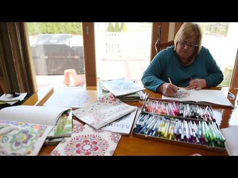 New stress reliever: Adult coloring books