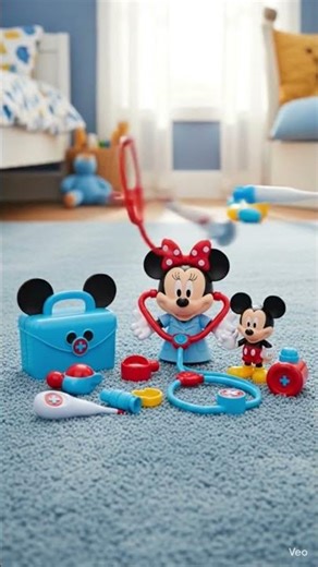 “Mickey Mouse Doctor Set Checkup! 🩺🐭✨”