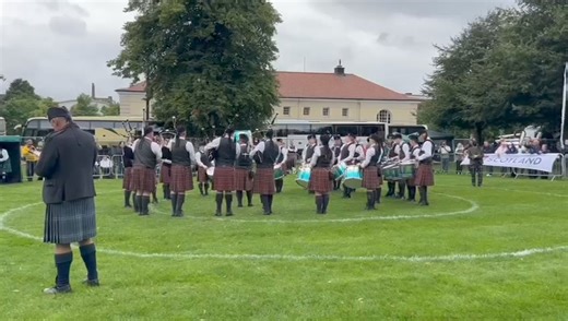 Drumlough Pipe Band Hillsborough competing at the World Pipe Band Championships 2024 Thanks to Gareth for the video