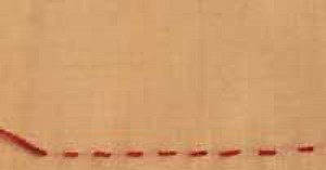 Le point devant en broderie en 1 étape