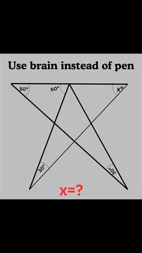 Think & Solve | Basic mathematics Triangle problem algebra tricky problem #mathteacher #mathlover #mathfun #algebra #basicmath | Instagram