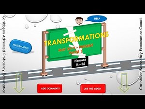 Maths CSEC Transformations PPQs May 2019 to 2022