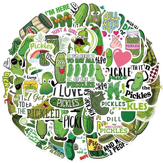 Pickle Lover Stickers, Viny Stickers,10-50pcs Random Pack, FREE Shipping, Waterproof Sticker, Laptop Stickers, Water Bottle Stickers - Etsy