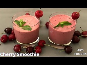 Cherry Smoothie | Simple smoothie recipe | How to make cherry Smoothie
