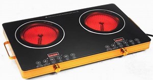 [Hot Item] 2000W Induction Cooktop Built-in Double Electrical Infrared Hob 2 Burner Induction Cooker