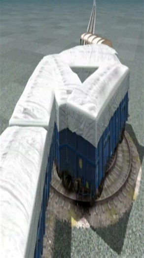 Extreme Massive Train On Circle Bumpy Tracks 💥🤯 BeamNG.Drive Train simulator 3D #shorts