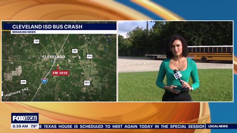 Cleveland ISD bus involved in crash