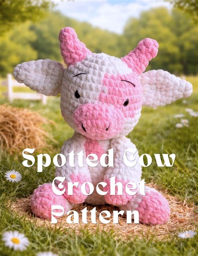 Crochet Cow Doll Pattern| Amigurumi Cow Toy PDF Pattern| Cute Daisy Cow for Kids| Instant Download - Etsy