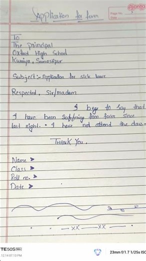 APPLICATION FOR FEVER 📝#application