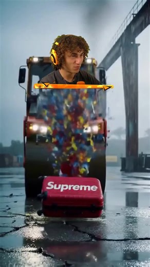 Steamroller Crushes Secret Supreme Suitcase