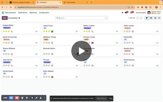 #odoo #ai #hrtech #python #resumeparsing #recruitmentinnovation #erp | Achmad Rayhan Alief
