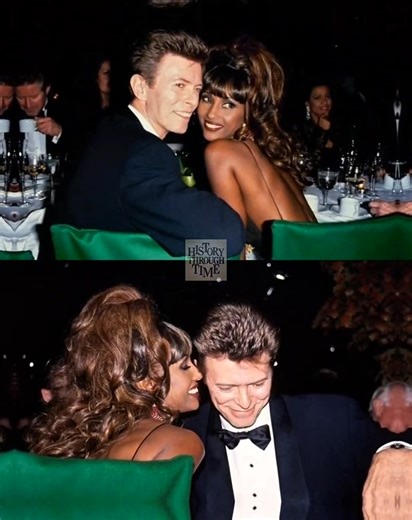 "David Bowie and Iman first met in Los Angeles in 1990 on a blind date orchestrated by their mutual friend and celebrity hairdresser, Teddy Antolin. Antolin, sensing a cosmic compatibility between the English rock legend and the Somali-born supermodel, arranged a dinner that would forever change both their lives. Bowie, already captivated by Iman’s grace from afar, later recalled, 'My attraction to her was immediate and all-encompassing. I couldn’t sleep for the excitement of our first meeting.'