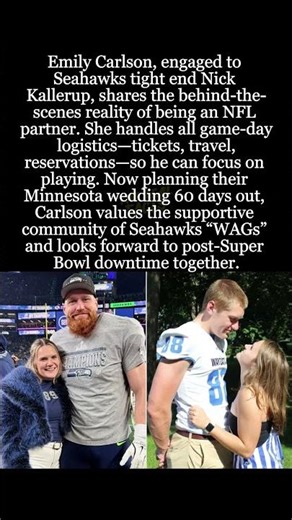 Seahawks Rookie's Fiancée on Being a "Personal Logistics Assistant" in the NFL #Seahawks #NFL