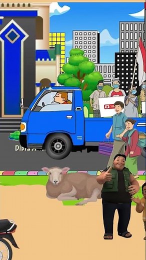 sapi potong kartun idul adha animasi takbiran merud ada adit sopo jarwo #sapi