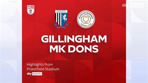 Gillingham 1-5 MK Dons | League Two highlights
