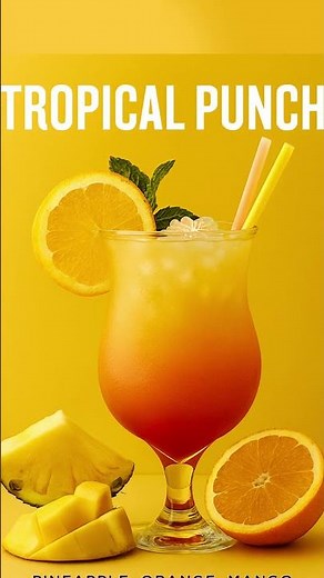 Tropical Fruit Punch | Refreshing & Fruity Summer Drink
