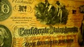 confederate 100 dollar bill moving. issue 1862-1863 during civil war...