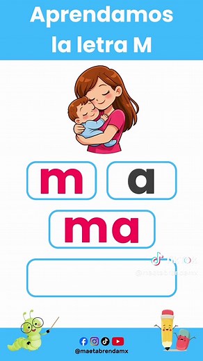 Aprende la letra M y sus sílabas de forma divertida