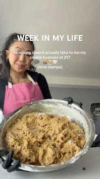 i know a couple of you were curious about how long it to run my baking business #homebaker #cookies
