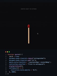 Match Stick Animation Using JavaScript! #htmlcss #coding #webdevelopment #programmingtips #fyppppppppppppppppppppppp