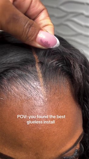 Closure behind hairline #closureinstall #closurebehindhairline #laceclosure #fyp #rawhair