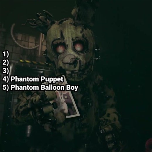 Ranking FNaF 3 Animatronics Become Friends