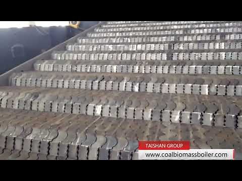 Mobile grate for biomasss boiler