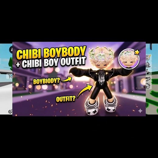 Cute Chibi Boy Avatar Tutorial 🖤 #brookhaven