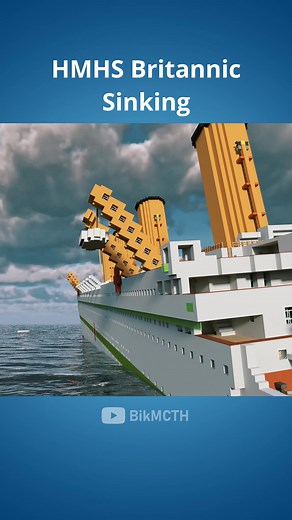 HMHS Britannic Sinking Animation in Minecraft