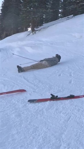 double ejection faceplant (both skis pop off) then a single‑ski ejection faceplant. 🎿💥🤦