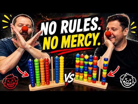 Two Clowns Playing a Board Game — Funny and Chaotic Moments