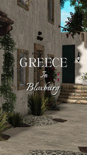 a home in the beautiful Lindos Rhodes Greece 🤍 isn’t she beautiful? #bloxburg #fyp #bloxburghouse #greece #bloxburgbuild