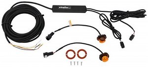 Hidden LED Strobe Light Kit w/ In-Line Flashers - Bolt-On - 19 Flash Patterns - Amber - Qty 2 Buyers