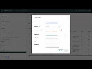 Create an admin user in vSphere