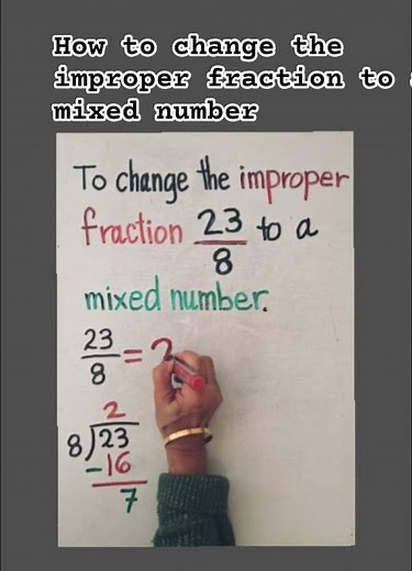 How to change the improper fraction to a mixed number# math made easy