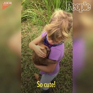 1.1M views · 1.5K reactions | How sweet! Looks like this little girl made a new furry friend.  | People | Facebook