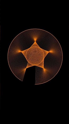 Stunning generative art created using Python 🐍✨ #CreativeCoding #Shorts #codeart #python #devjourney